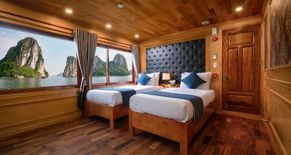 Twin room with seaview