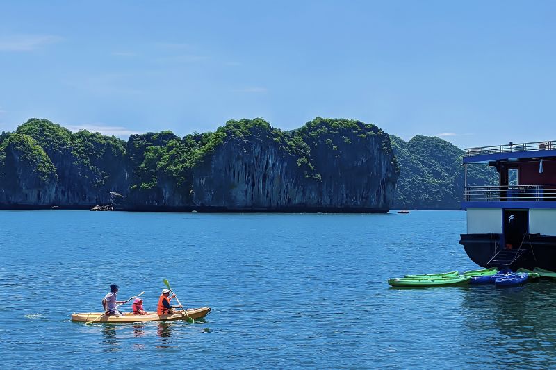 Cruise Lan Ha Bay on a calm water boat tour