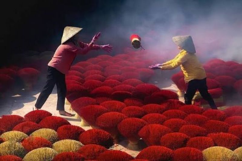 Quang Phu Cau Incense Village and Chuong Conical Hat Village Quang Phu Cau Incense Village and Chuong Conical Hat Village
