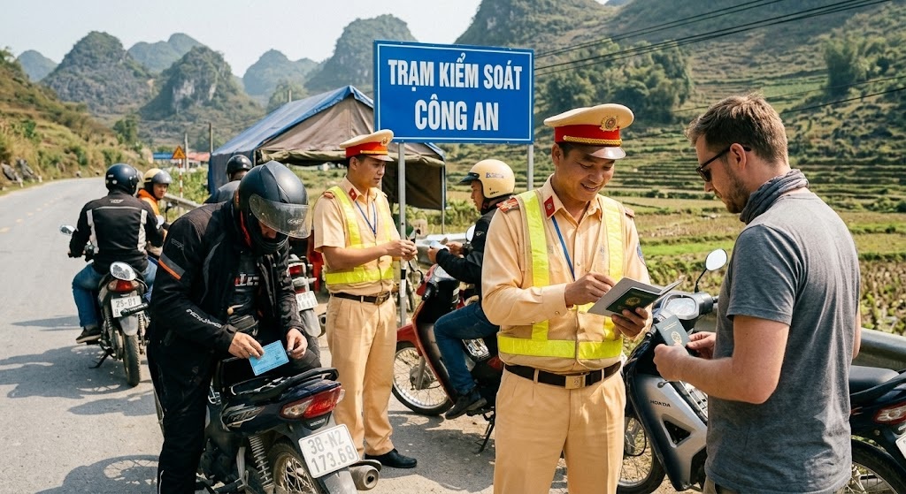 Ha Giang loop police checkpoints