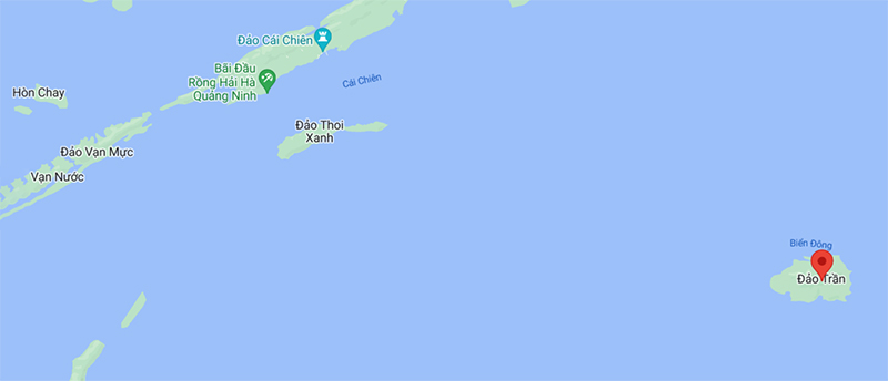 Vị trí đảo Trần Cô Tô
