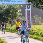 Cycling in Viet Hai village