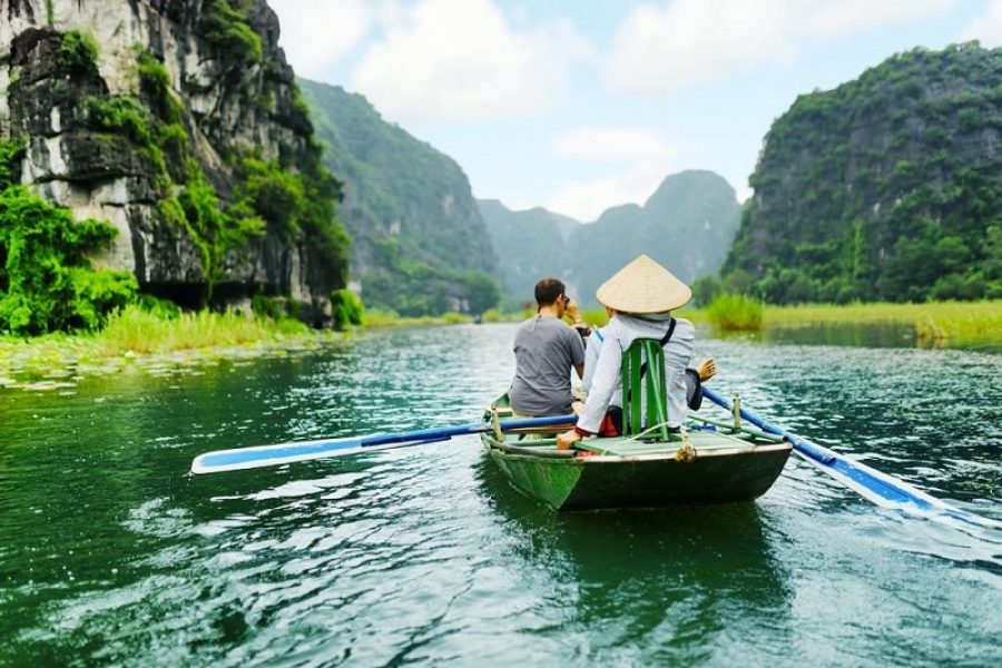 Boat ride in Tam Coc Ninh Binh